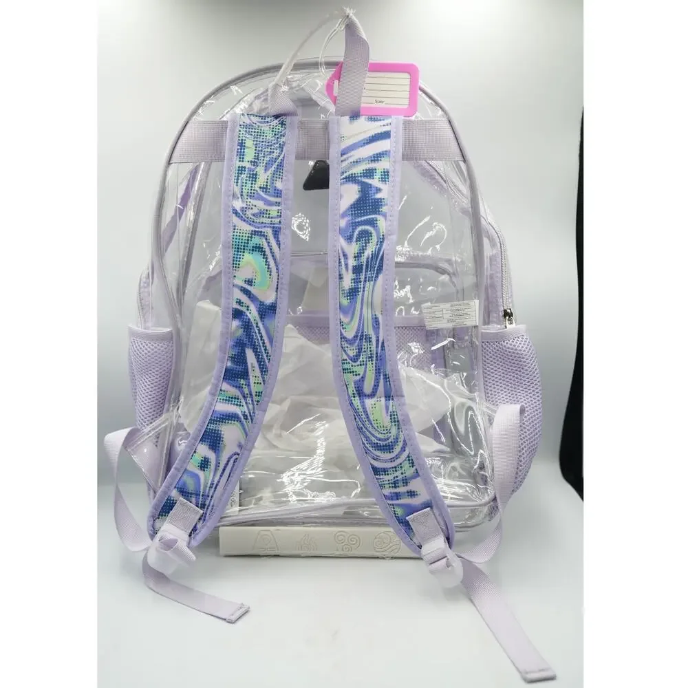 Clear‎ Purple Backpack Bundle - Supplies Crayola Pokemon Dough 25+ Items Bundle